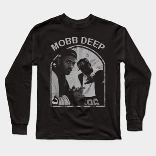 mobb deep// black white design T-Shirt Long Sleeve T-Shirt